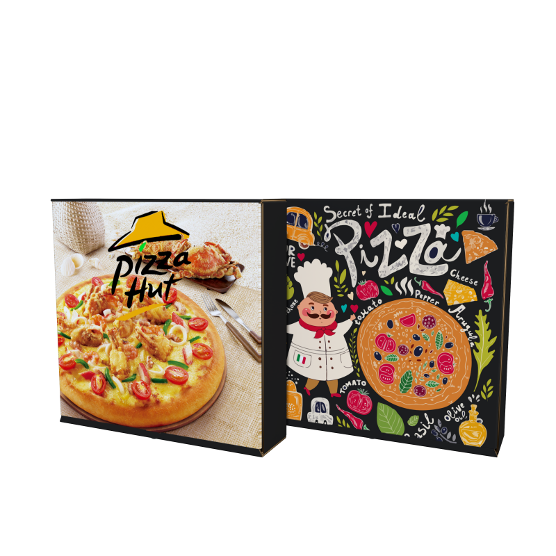 High Quality Custom Pizza Packaging Box Biodegradable Pizza Food Box Wholesale Takeaway Fast Food Paper Packaging