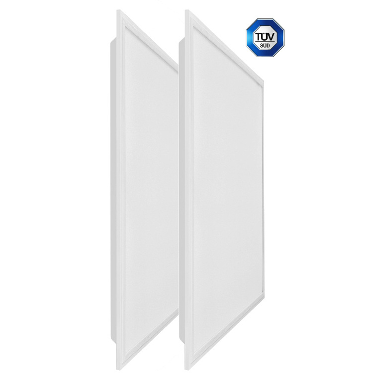 2x2 LED Panel -Lit Flat Light 40W, White Frame, Flush Drop Ceiling Light for Home, Office, Commercial - LED Lighting Fixture