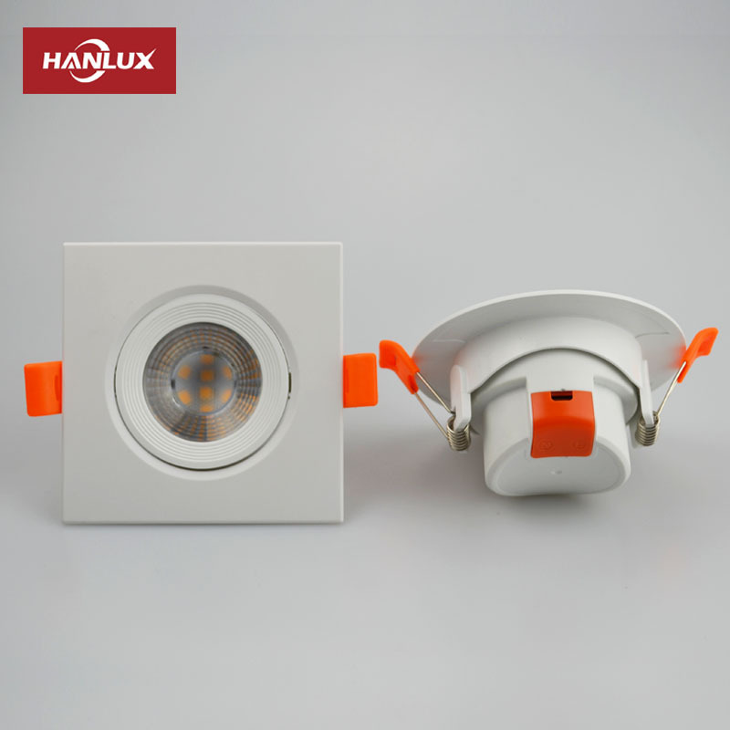 Adjustable Modern Mr16 Gu10  canless led recessed light  thin components ceiling downlight Plastic Housing