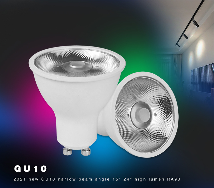 Beam Angle GU10 LED Spot Light Spotlight GU10 Bulbs High Quality Professional 10 15 20 Degree Aluminum 90 Modern 50000 IP20