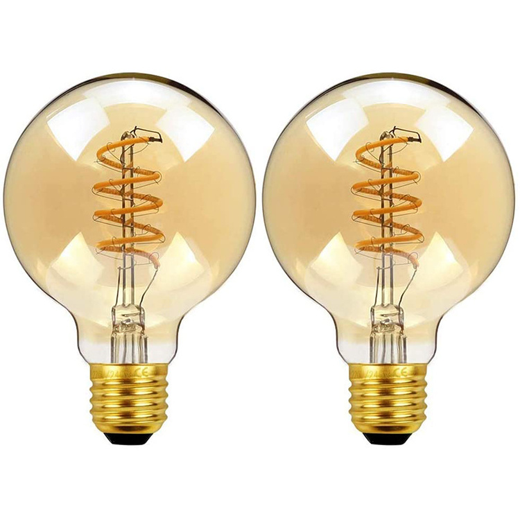 G40 Replacement Light Bulbs 5W Clear Globe Bulb fits E12 C7 Candelabra Screw Base Sockets g45 soft led filament bulb