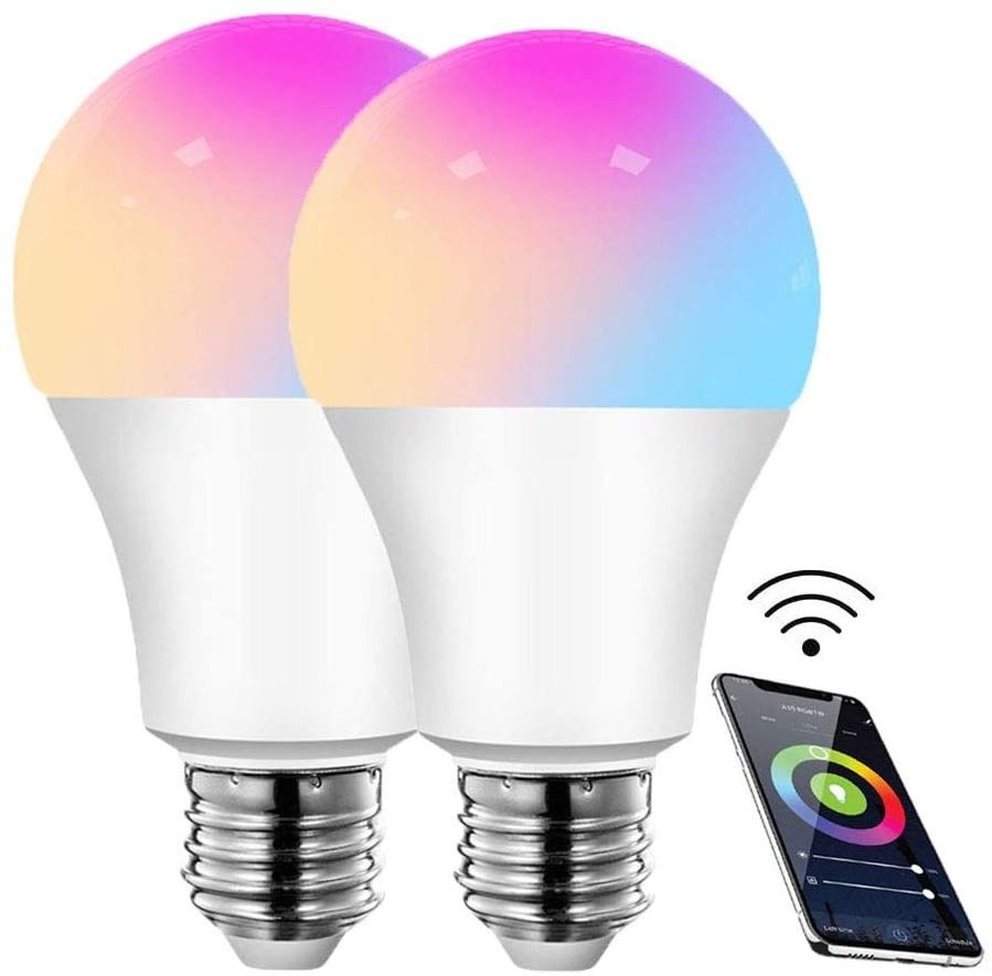 hot product led bulb smart  smart home tuya Remote Control Dimmable round E27 9.4w wifi light bulb