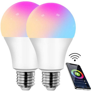 hot product led bulb smart  smart home tuya Remote Control Dimmable round E27 9.4w wifi light bulb