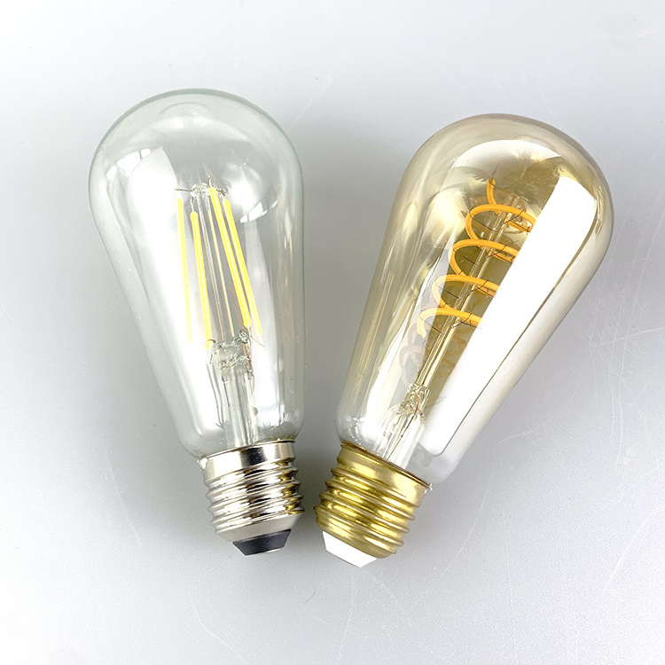 Vintage edison led bulb 60 Watt Equivalent Eye Protection  with 95+ CRI Non-Dimmable Warm White 2700K Antique Filament bulb