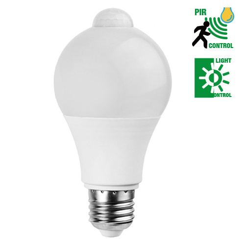 Emergency Led Light Bulb Radar Sensor Bulb Activated Dusk to Dawn Light Bulb 5000K Daylight