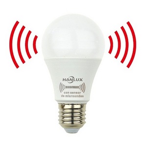 Emergency Led Light Bulb Radar Sensor Bulb Activated Dusk to Dawn Light Bulb 5000K Daylight