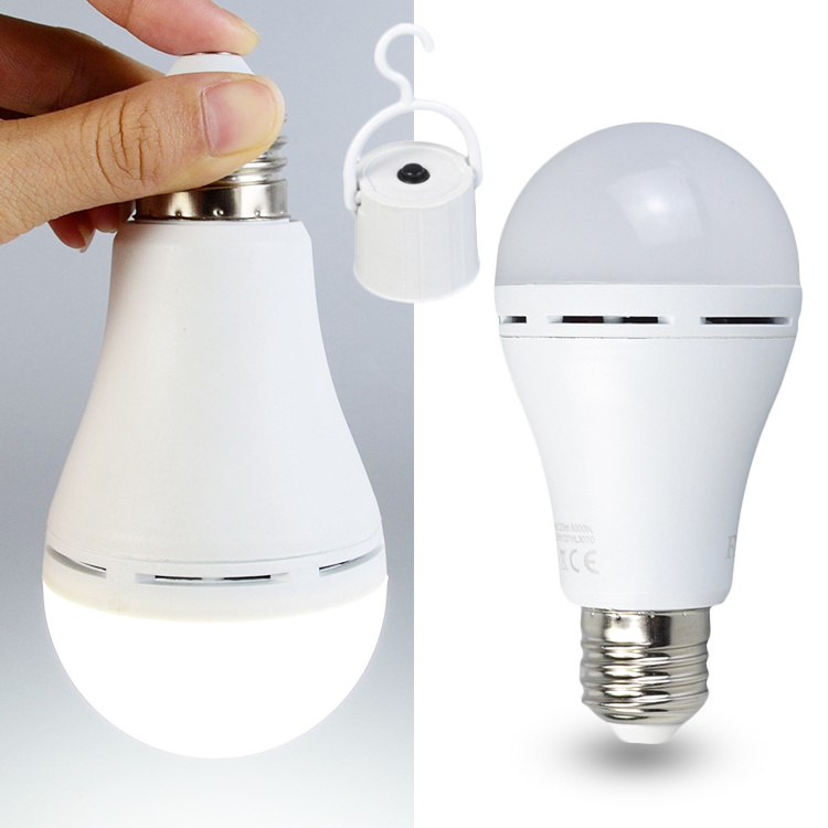 15wee Embayonet LED Light Bulbargeable Emergency Light Charge Emergency Bulb with Battery Lightbulbs White 60 75 12 Hours 25000