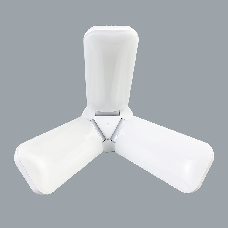 Hanlux slient design ceiling fan with light blade modern  foldable bulb led indoor ceiling light room lamp ningbo factory