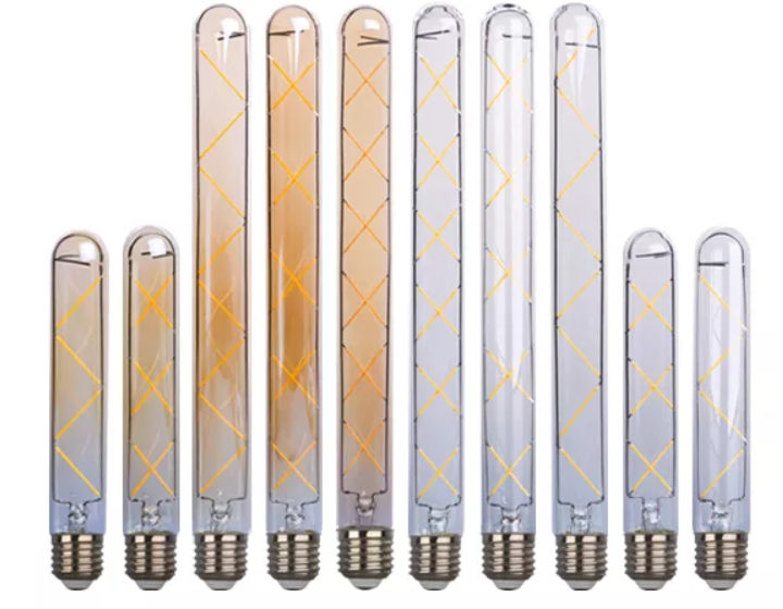 a60 t30 st58 st24 filament bulb smoke 8w 110v dimmable e27 led filament bulb