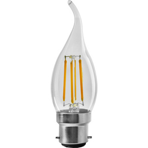 Cheap price clear and amber E14 4W 6W candle filament bulb candle in the wind led filament bulb