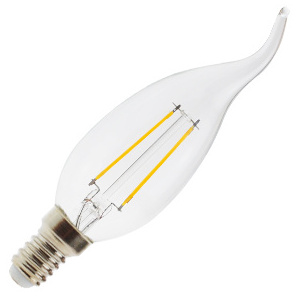 Cheap price clear and amber E14 4W 6W candle filament bulb candle in the wind led filament bulb