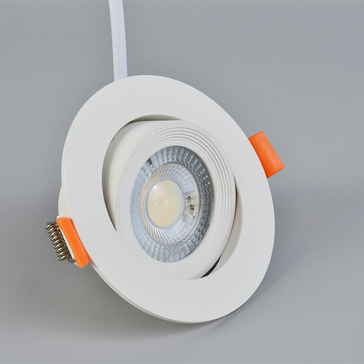 High quality 5W downlight spotlight office home hotel ceiling recessed adjustable cob round led spot down light