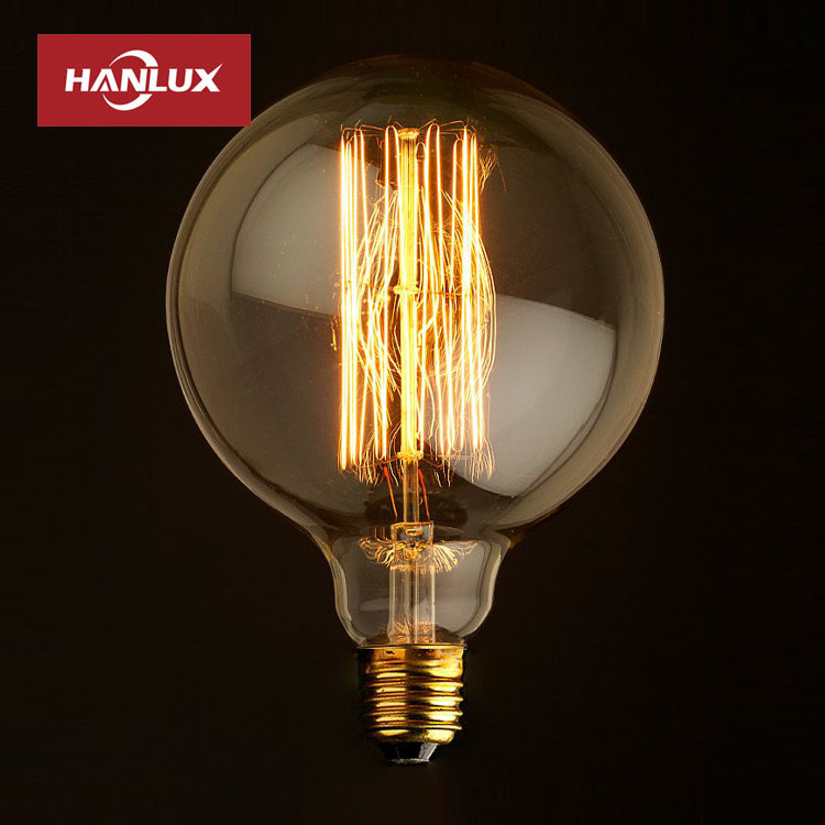 Hanlux LED Filament Bulb E27 E14 2W 4W 6W 8W Clear Retro Edison A60 G45 220v AC Super bright lamp light