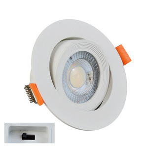 Hanlux Ceiling adjustable recessed downlight gimbal 50w 40w 30w 20w 10w led downlight moveable banana down light