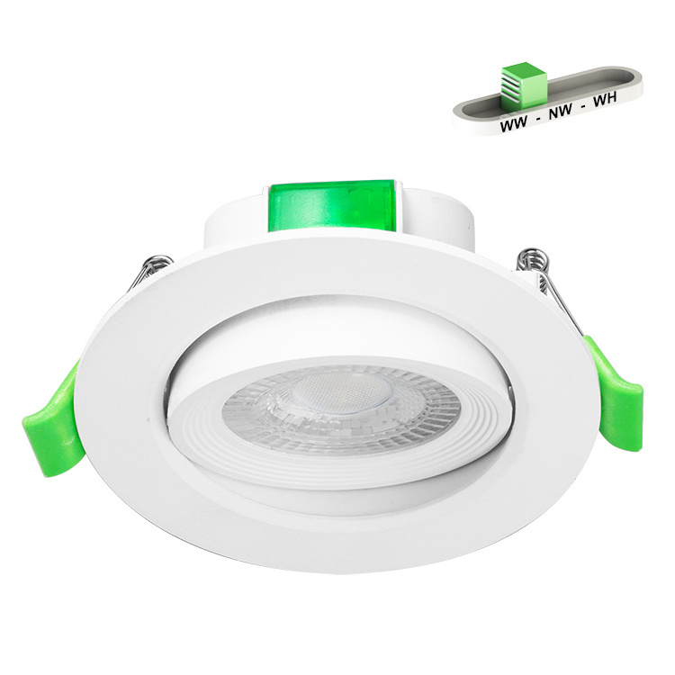 Hanlux Ceiling adjustable recessed downlight gimbal 50w 40w 30w 20w 10w led downlight moveable banana down light