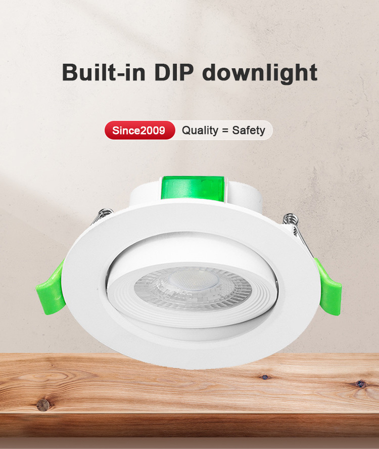 Hanlux Ceiling adjustable recessed downlight gimbal 50w 40w 30w 20w 10w led downlight moveable banana down light