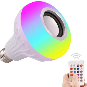 Hanlux AN014-1 Wireless BT Smart LED Light Speaker Bulb RGB E27 12W Music Playing Lamp Color Changing + Remote