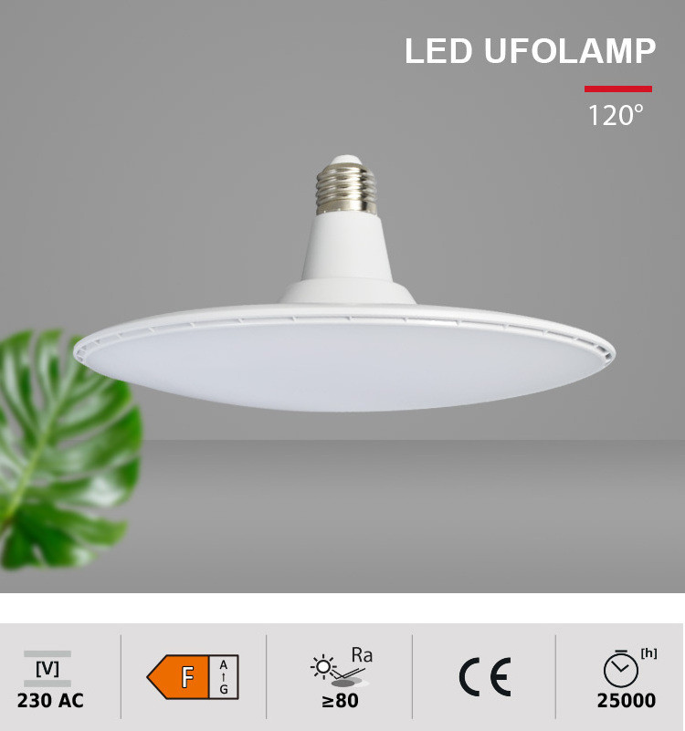 High lumen UFO led bulb warm white/cold white 20 watt e27 led bulb ufo 30w e27 for warehouse garage