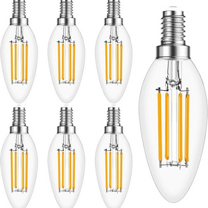 Hanlux energetic smarter lighting Dimmable E12 LED Candelabra Bulb 60 Watt Equivalent B11 LED Chandelier Bulbs Daylight 5000K