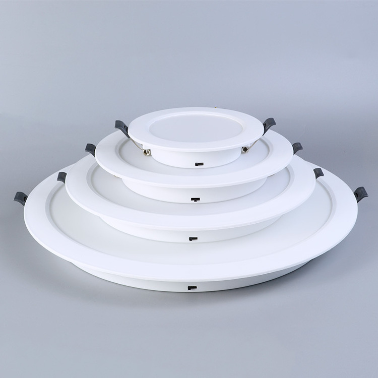 pot light 4'' 6 inch 9w 12w 3cct led panel lights 3000k 4000k 5000k changing ultra thin ceiling lights