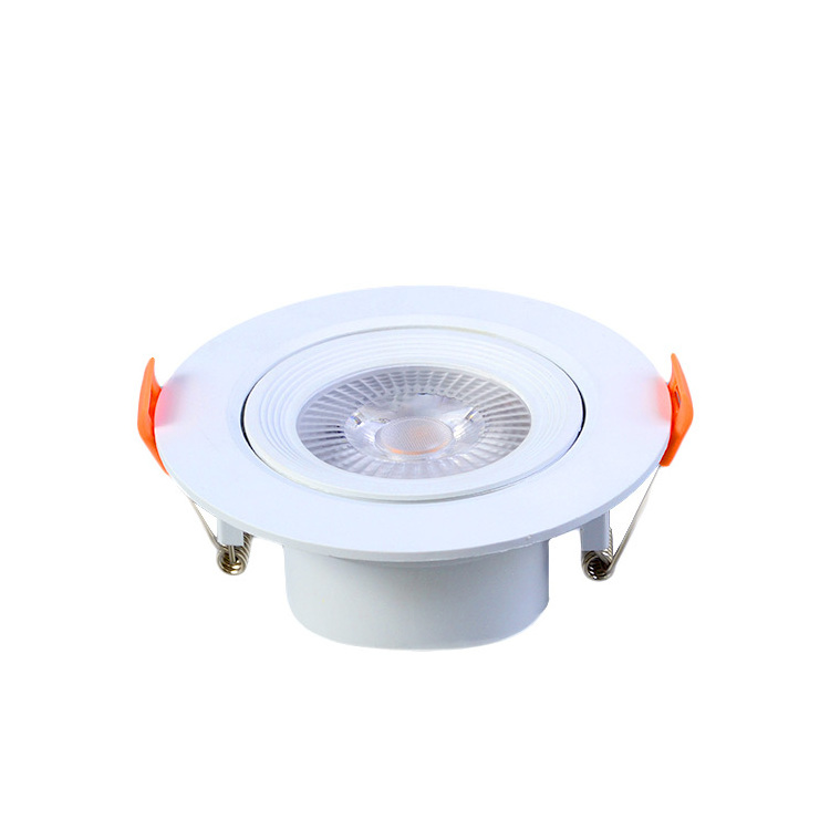 Selectable (2700K-5000K) Canless Recessed Wide Beam Adjustable Gimbal Trim Integrated LED Kit