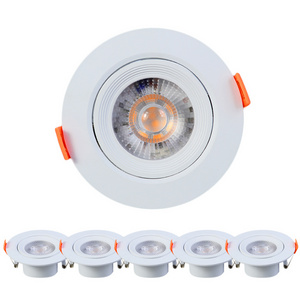 Hanlux Lighting 10 Pack 4 Inch LED Recessed Downlight Baffle Trim Dimmable 3000K Warm White 660 LM Damp Rated Simple Retrofit