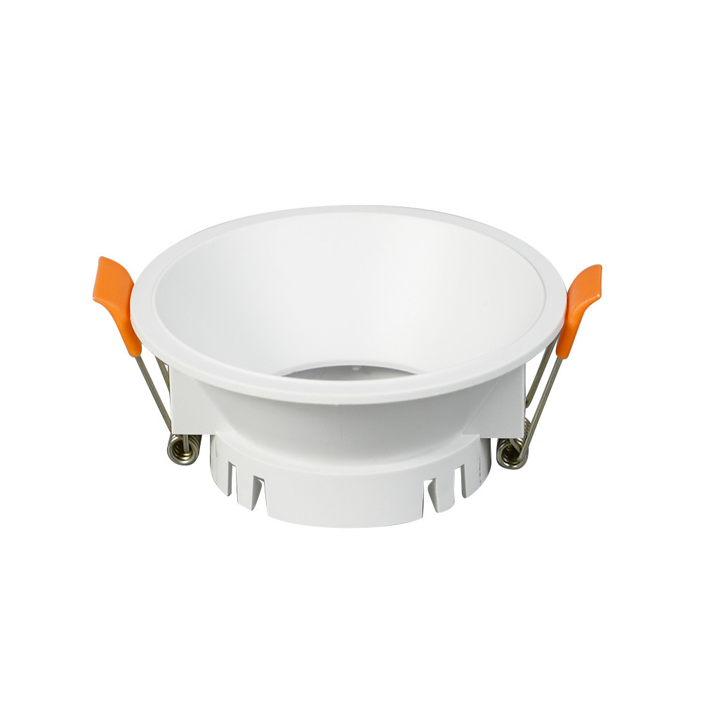 Hanlux Hot sale round downlight fixture plastic recessed ceiling spot light Mr16 led lamp gu10 spotlight fixture