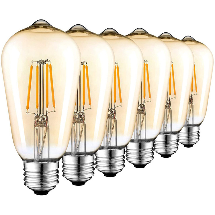 Hanlux edison bulb light wiz filament e27 led bulb vintage style led antique edison bulb st64