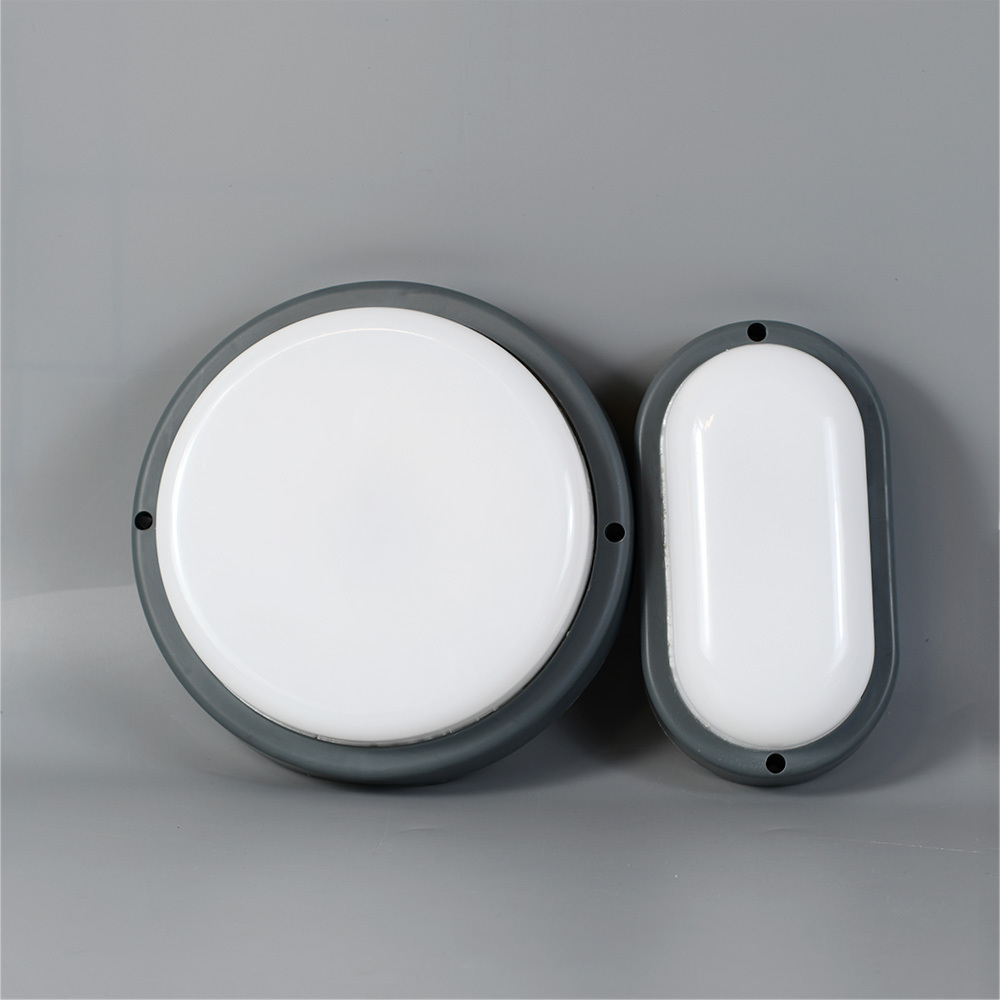 round led bulkhead light 12W LED 4000K IP54 Flush Wall Mounted Oval Bulkhead Light Fitting Trim