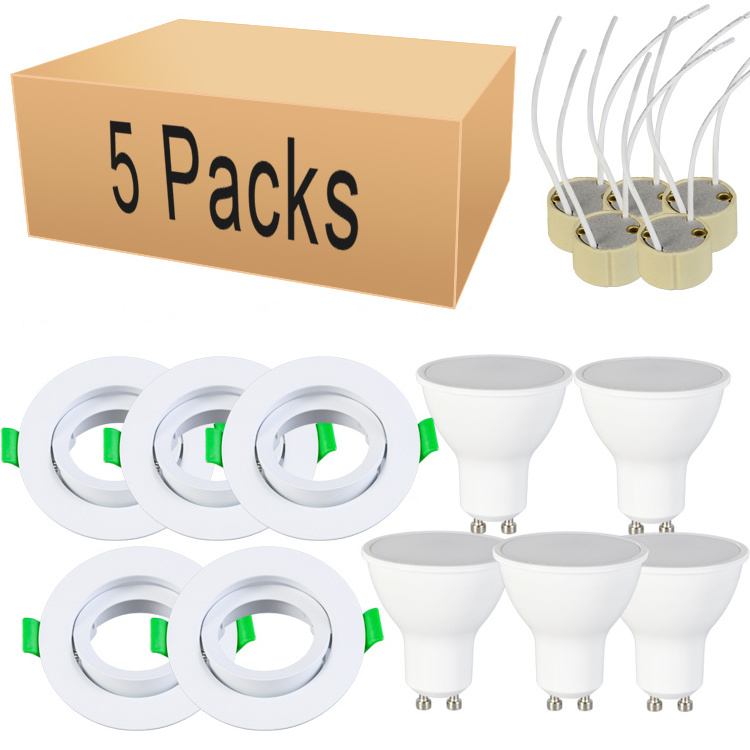 Hot sale  Indoor LED GU10 MR16 bulb lamps led lights Spotligts Base Ceiling with 2 pins 5W 6W 7W For Home COB available