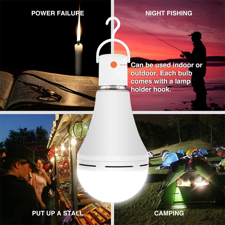 Charging lamp dob emergency 12w rechargeable led bulb b22 pin type lampara led recargable