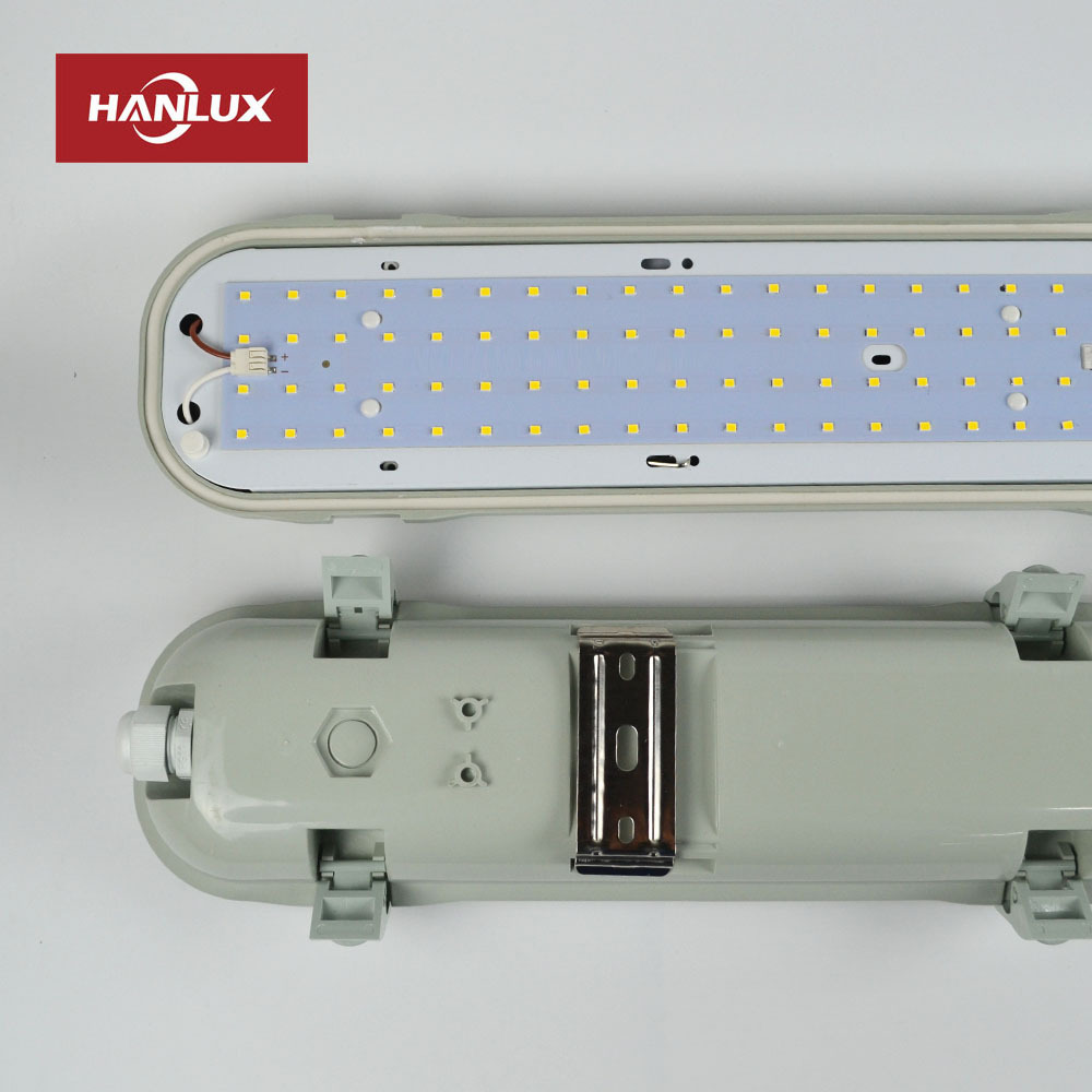 Hanlux 2x36w IP65 LED Triproof Waterproof Weatherproof Vapor Tight Lighting Double fluorescent fitting fixture