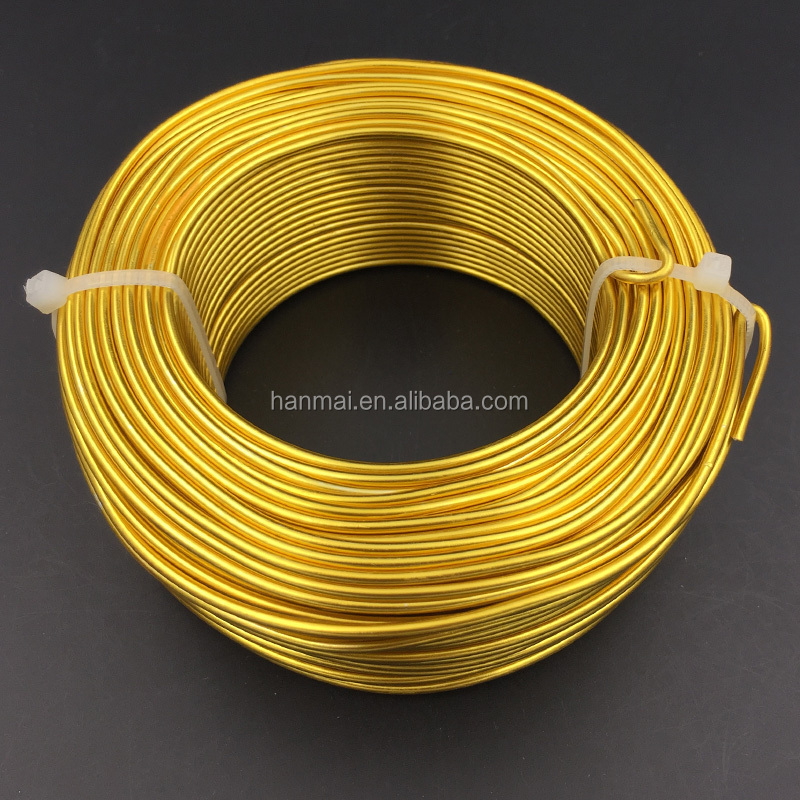 craft wire aluminium wire 1mm 2mm gold plating