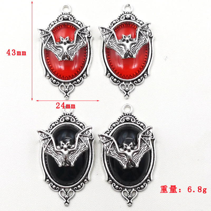 24x43mm  Metal Zinc Alloy Charm Pendant Bats Gothic Pendant  punk goth jewelry