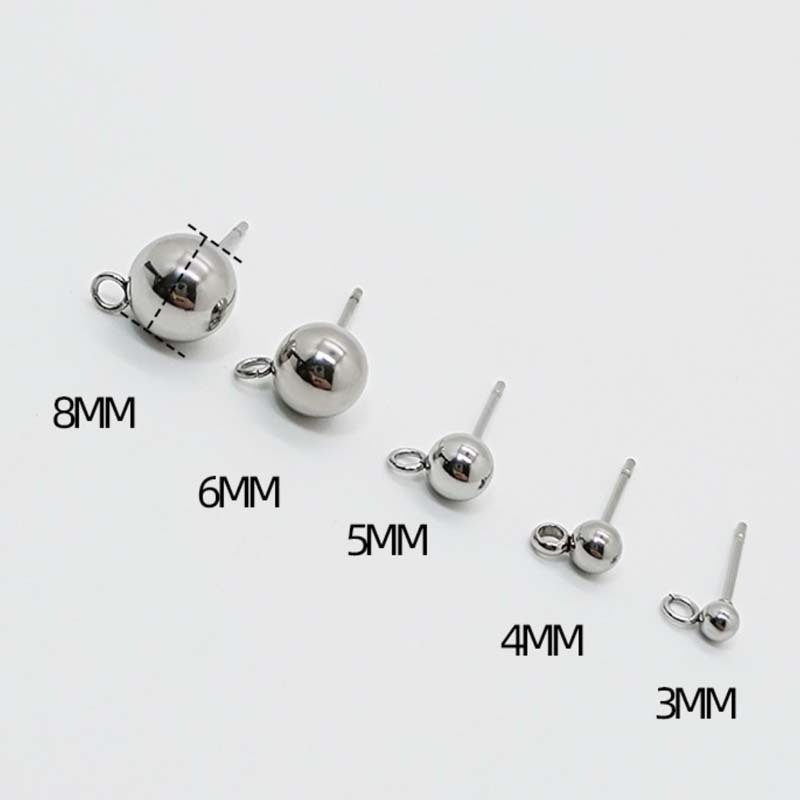 stainless steel Earring Pin  for Earring Jewelry Findings