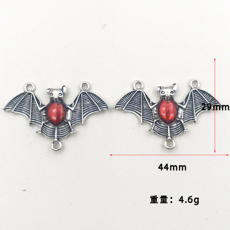 24x43mm  Metal Zinc Alloy Charm Pendant Bats Gothic Pendant  punk goth jewelry