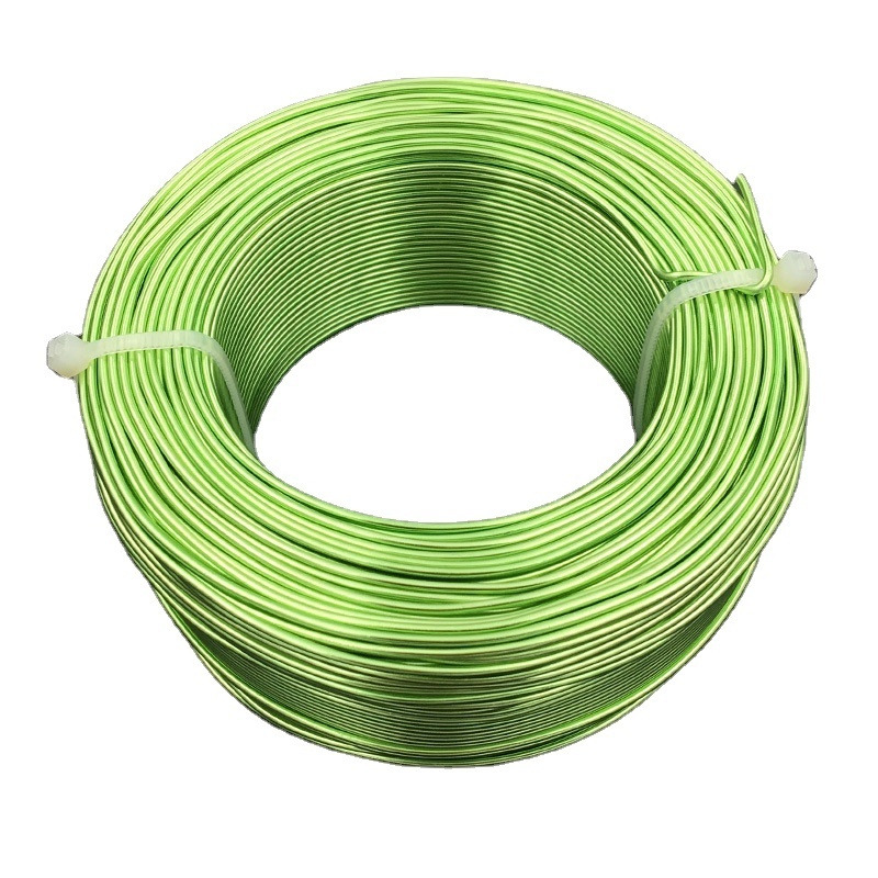 1.5mm green decorative wire craft aluminium wire for DIY/ craft wire