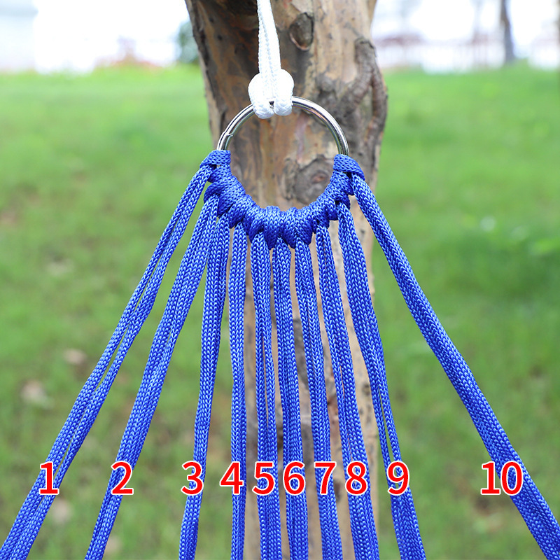 Outdoor Adjustable Hammock Survival Mesh Net Rope Nylon Hammocks With Straps