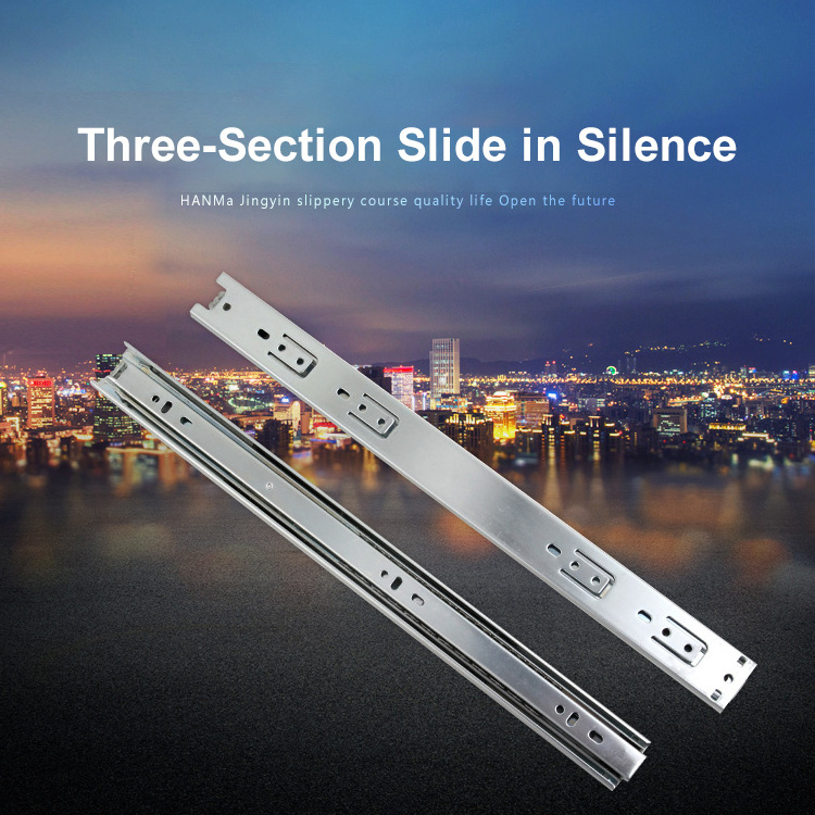 Wholesale High Quality 45mm Heavy Duty Bottom Mounting Drawer Sliding Soft Close Drawer Slides