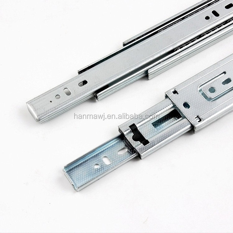 Full Extension 3 Fold Load Bearing Slide Rail Heavy Duty Slides Bottom Mount Ball Bearing Drawer Slide