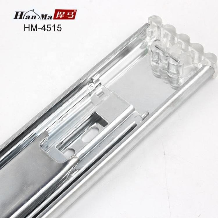 Lock-in Lock-out Locking Heavy Load Duty Telescopic Drawer Slides Rails European for Industrial 45mm Full Extension 270lbs 120kg