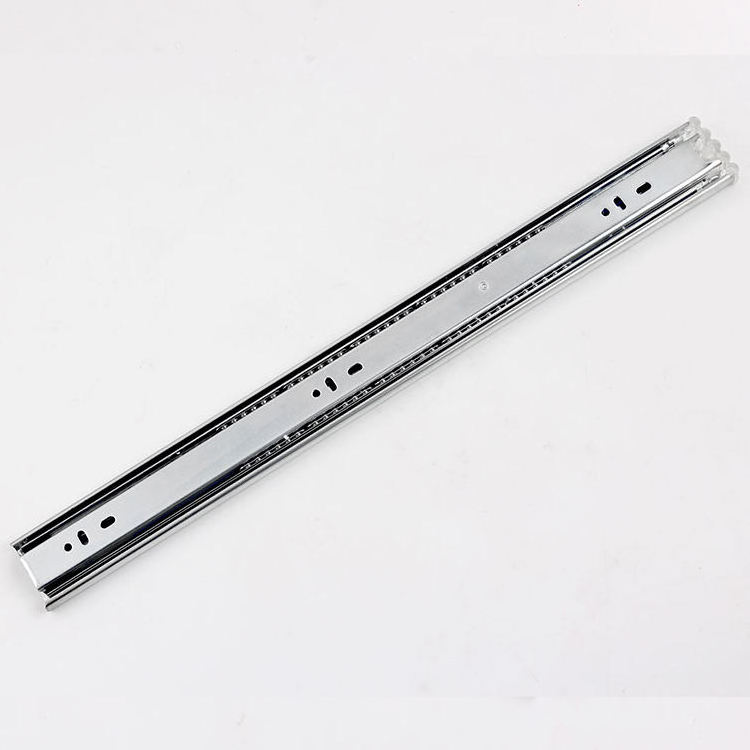 Lock-in Lock-out Locking Heavy Load Duty Telescopic Drawer Slides Rails European for Industrial 45mm Full Extension 270lbs 120kg