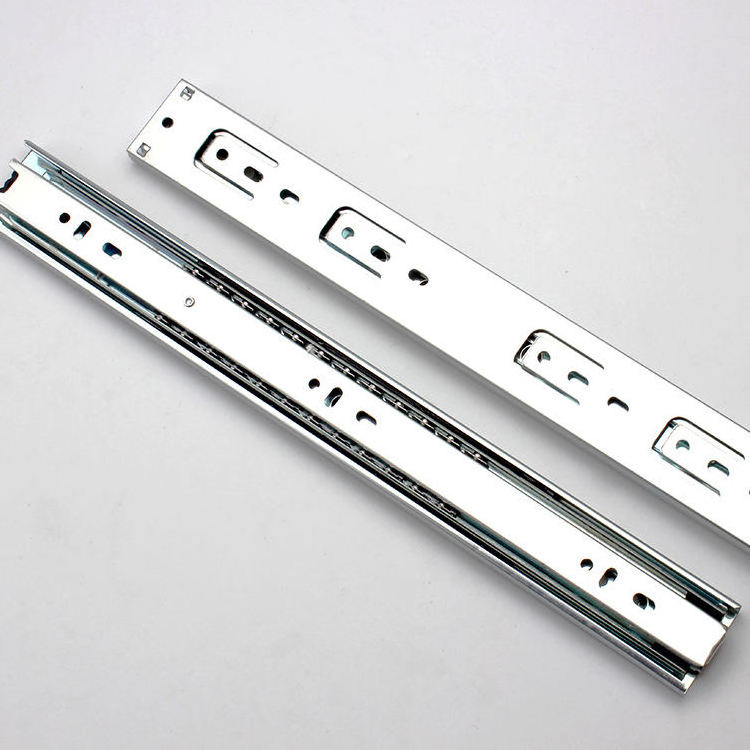 Floor mount drawer slide rail production line  40mm Telescopic Ball Bearing Drawer Slide