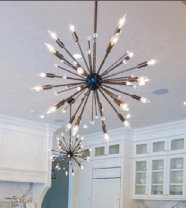 Home Decoration Chandelier New Hotel Pendant Light SAA Modern Led Lighting Fixture Sputnik Chandeliers SP1202/600