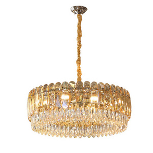 Modern luxury new led crystal chandelier gold hotel chandelier crystal lighting mid century chandelier