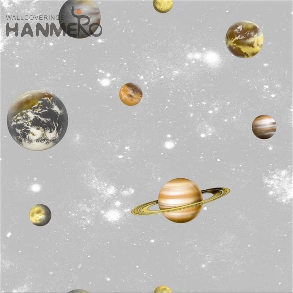 Kids Children Boys Space Galaxy And Planets Wallpaper Rolls Non-toxic Vinyl Wallpapers for kids room nursery room wall decor