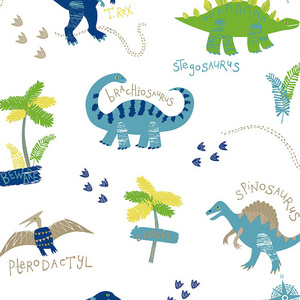 Decorative Dinosaur Non-woven Children Room Cute Babies Wallpaper