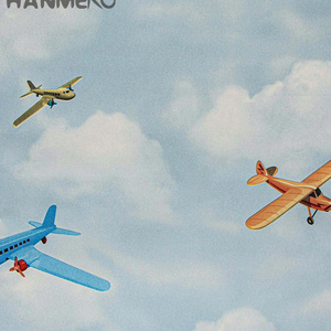 Colorful Airplanes Aeroplane Wallpaper Mural Kids Children boys Wall Coverings Wholesale