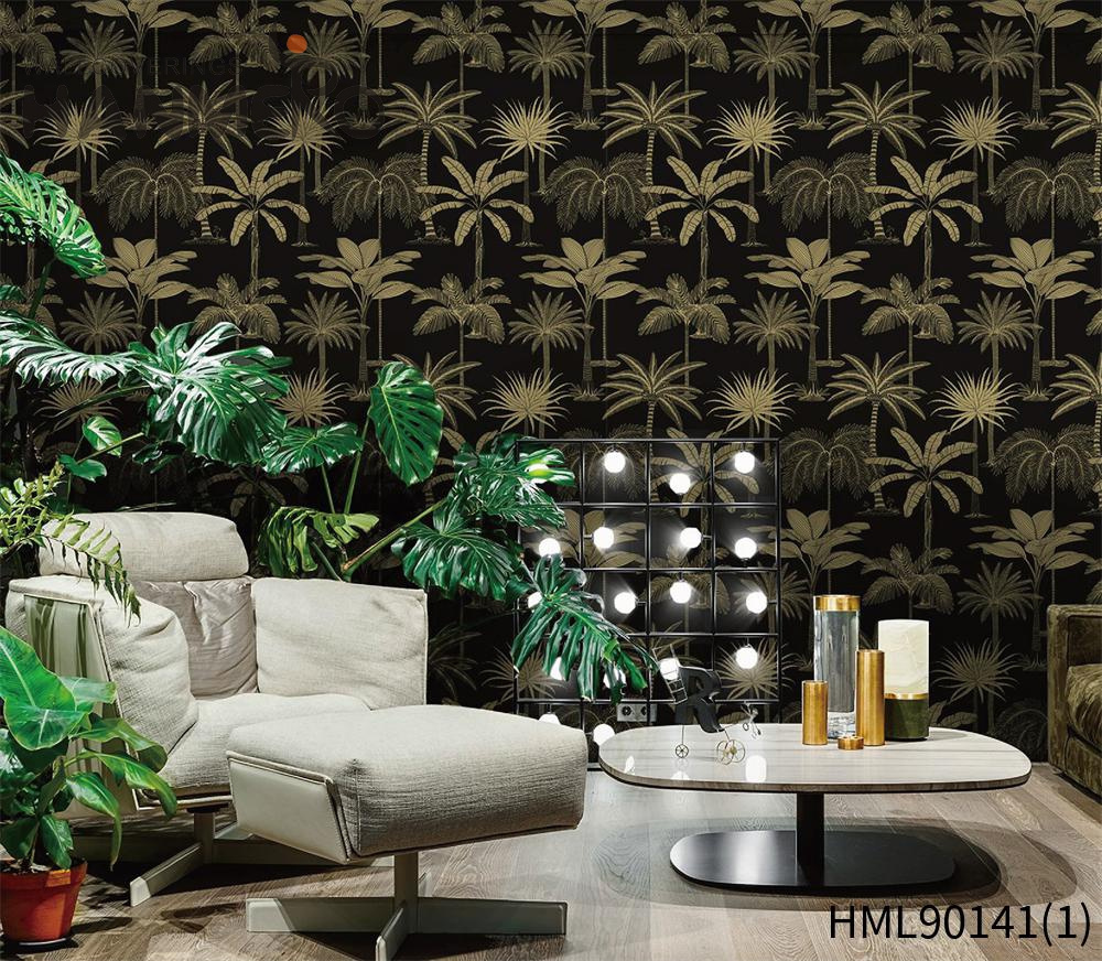 Tropical Palm Wallpaper Rainforest Leaves Non Woven Wallpaper Tropical Jungle Green Wallpaper Palm Leaves