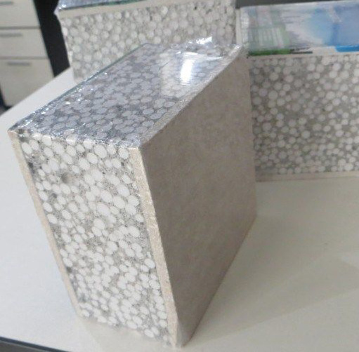 Light weight board partition wall eps fiber cement sandwich panel